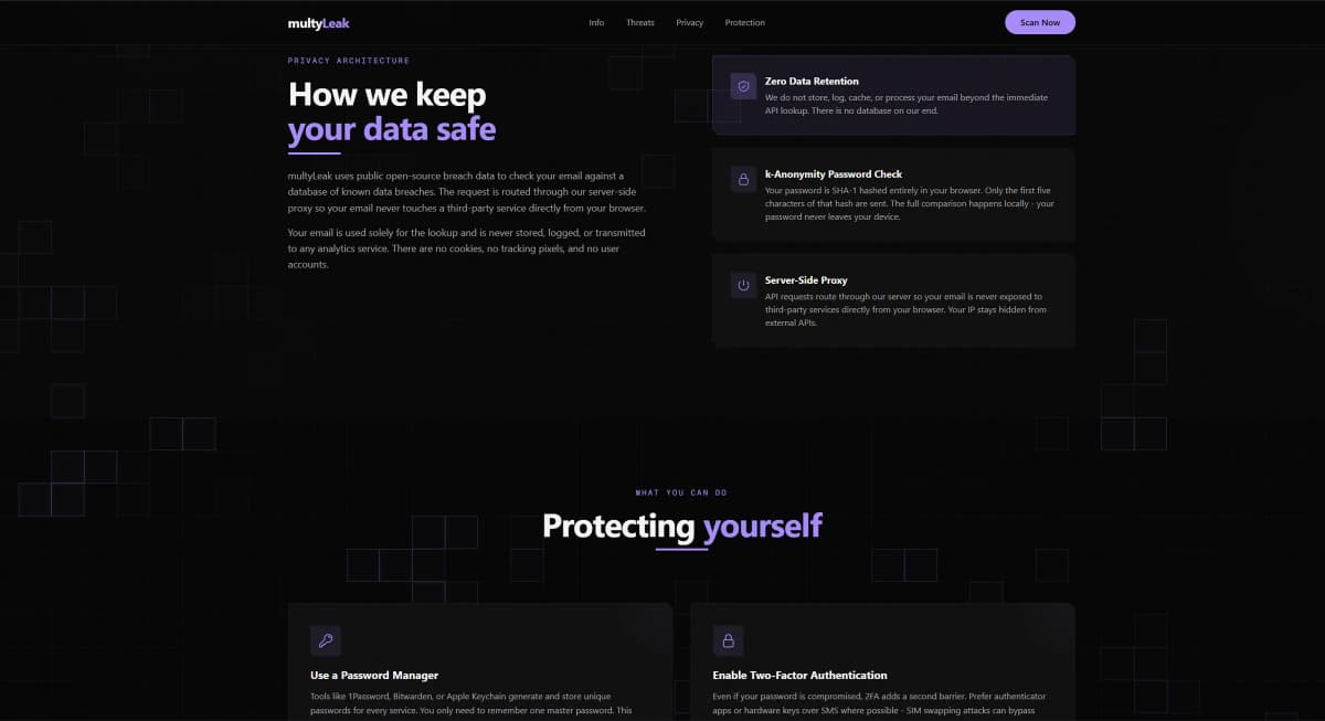 Info Page Protection