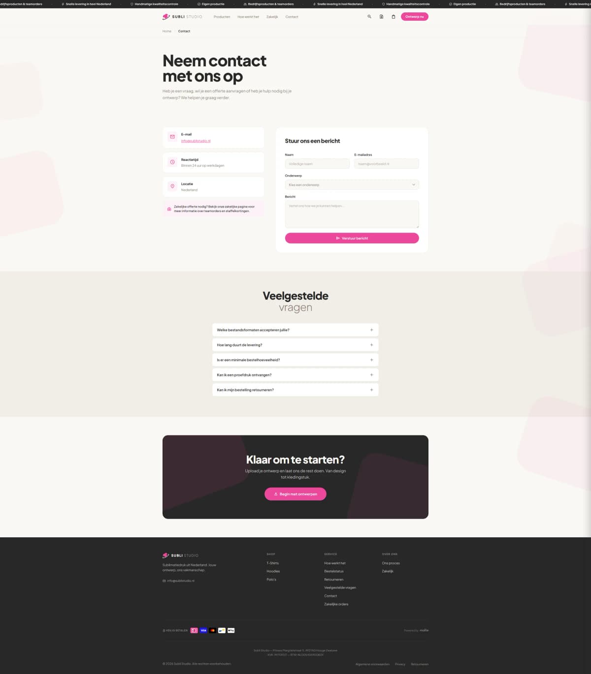 Contact Page